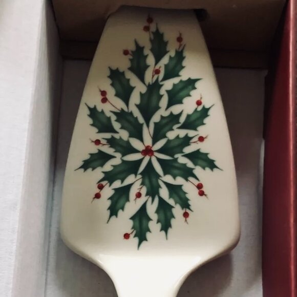 LENOX Holiday Dessert Server EUC - Picture 5 of 6